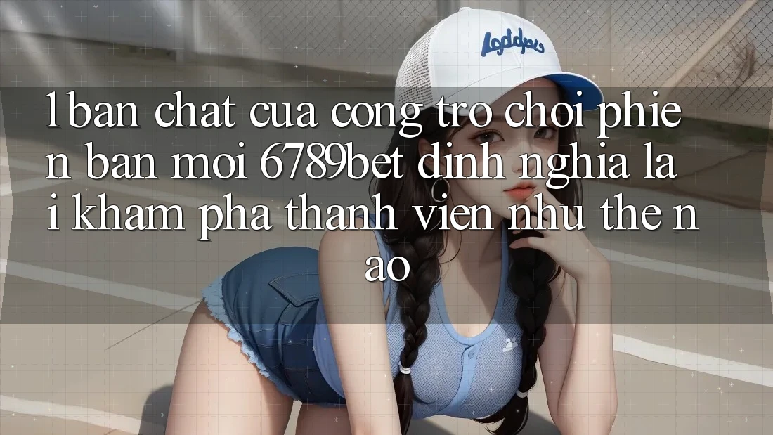 1. Bản Chất Của “Cổng Trò chơi Phiên bản mới”: 6789bet Định Nghĩa Lại Khám phá Thành viên Như Thế Nào?
