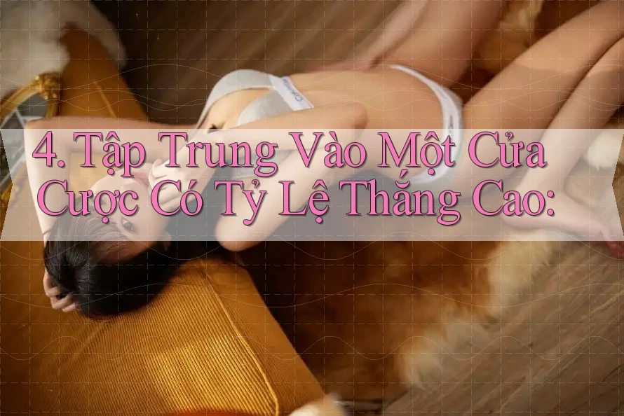 4. Tập Trung Vào Một Cửa Cược Có Tỷ Lệ Thắng Cao: