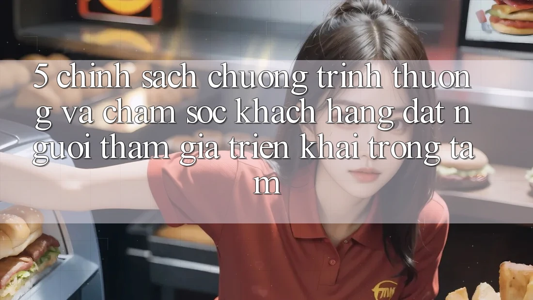 5. Chính Sách Chương trình thưởng Và Chăm Sóc Khách Hàng: Đặt Người tham gia Triển khai Trọng Tâm