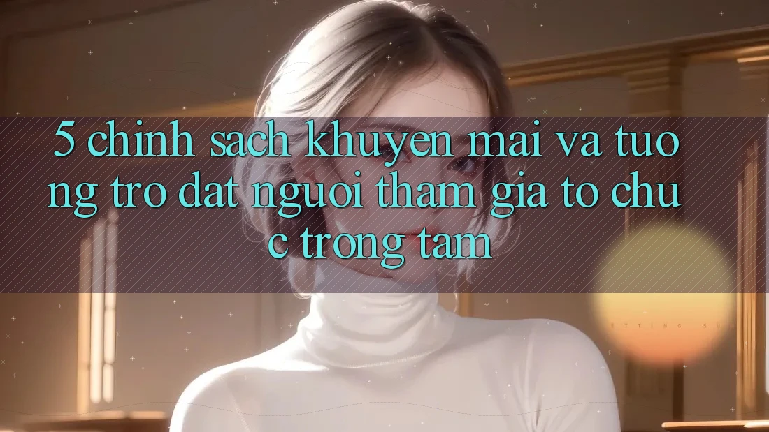 5. Chính Sách Khuyến Mãi Và Tương trợ: Đặt Người tham gia Tổ chức Trọng Tâm