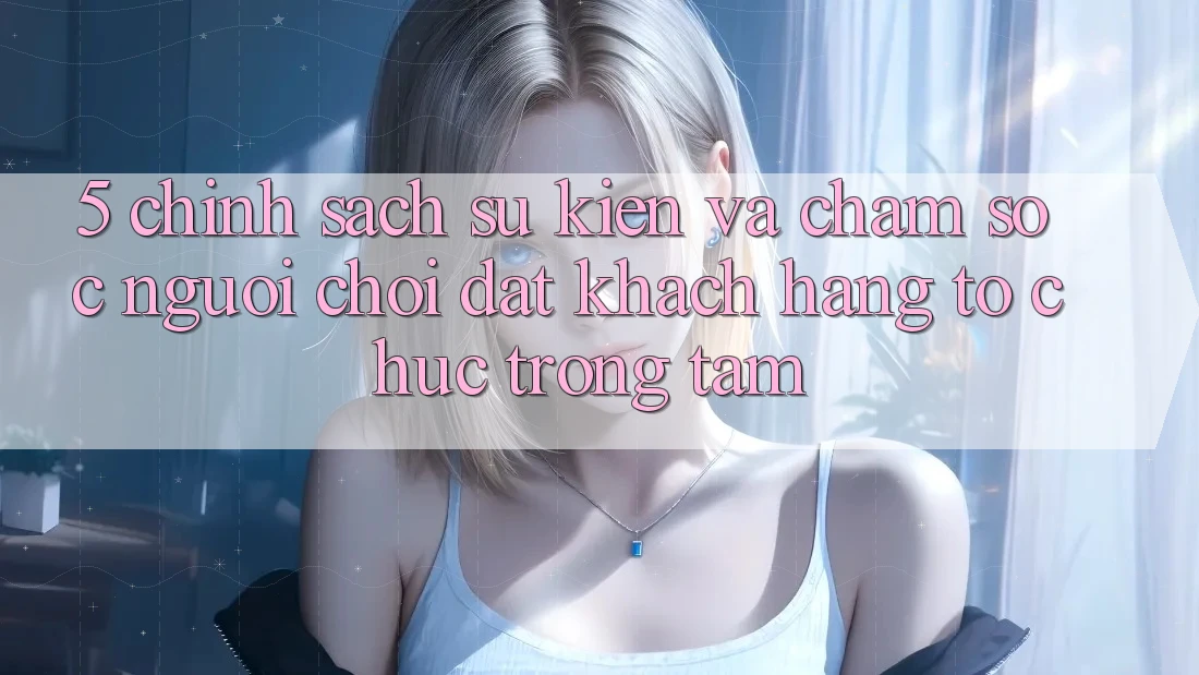 5. Chính Sách Sự kiện Và Chăm Sóc Người chơi: Đặt Khách hàng Tổ chức Trọng Tâm