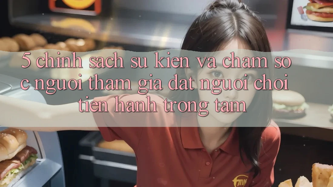 5. Chính Sách Sự kiện Và Chăm Sóc Người tham gia: Đặt Người Chơi Tiến hành Trọng Tâm