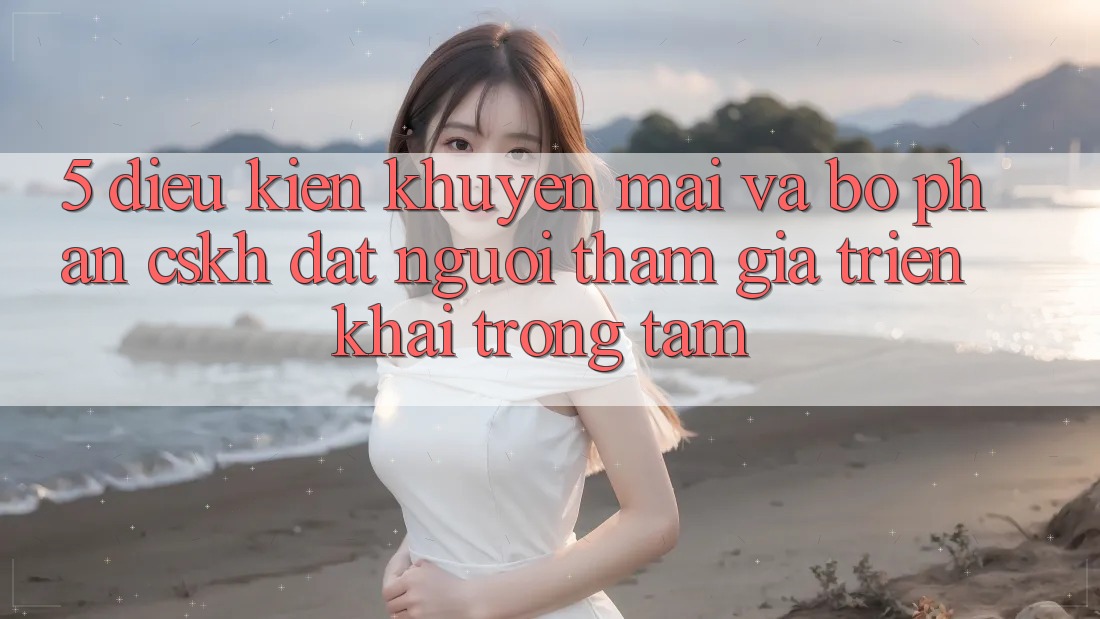 5. Điều kiện Khuyến Mãi Và Bộ phận CSKH: Đặt Người tham gia Triển khai Trọng Tâm