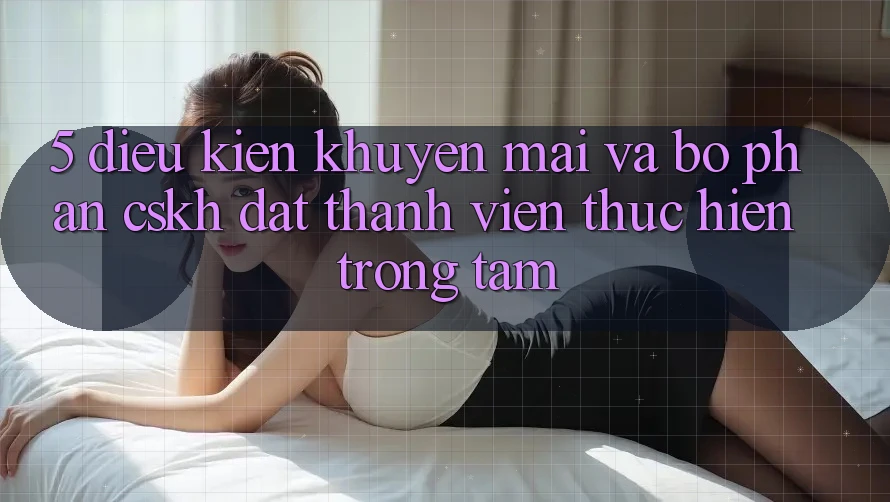 5. Điều kiện Khuyến Mãi Và Bộ phận CSKH: Đặt Thành viên Thực hiện Trọng Tâm