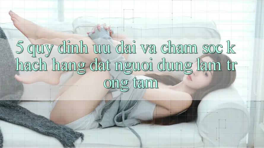 5. Quy định Ưu đãi Và Chăm Sóc Khách Hàng: Đặt Người dùng Làm Trọng Tâm