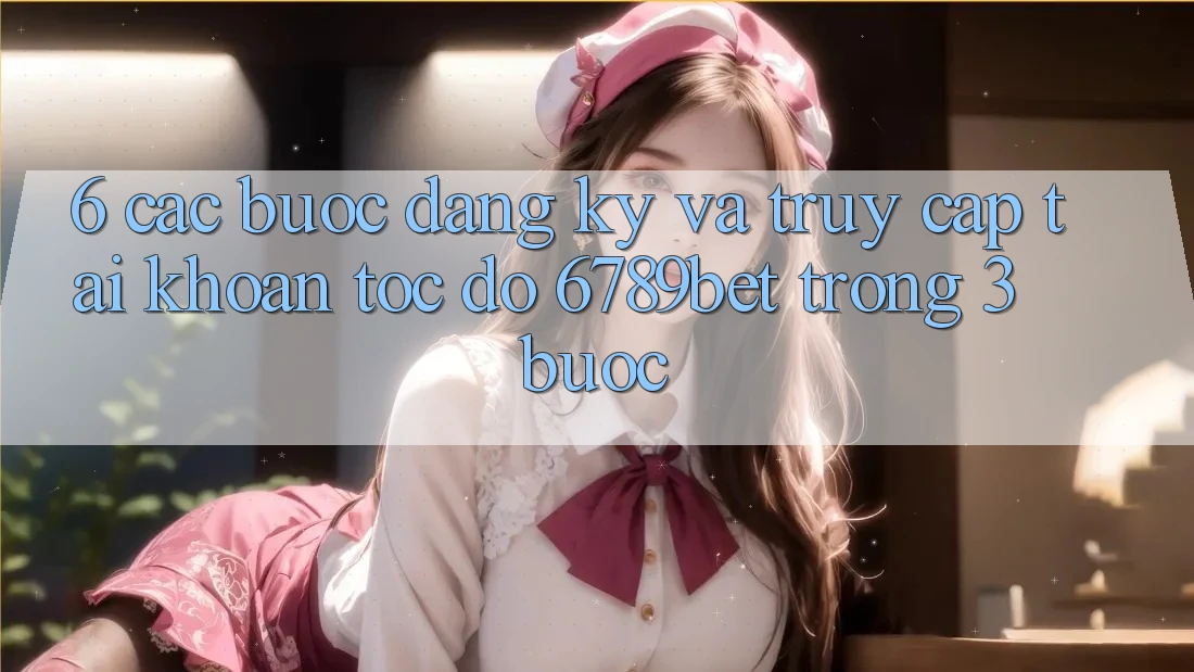 6. Các bước Đăng Ký và Truy cập tài khoản Tốc độ 6789bet Trong 3 Bước