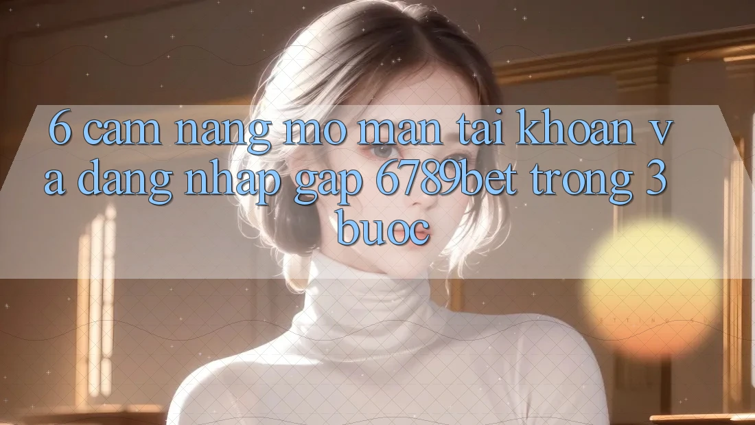 6. Cẩm nang Mở màn tài khoản và Đăng Nhập Gấp 6789bet Trong 3 Bước