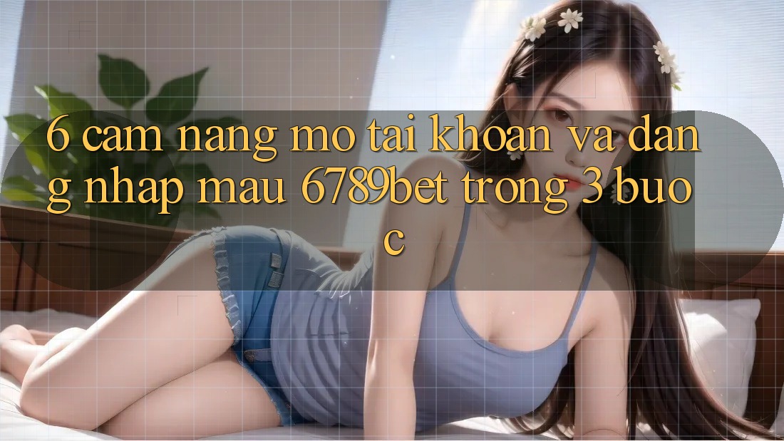 6. Cẩm nang Mở tài khoản và Đăng Nhập Mau 6789bet Trong 3 Bước