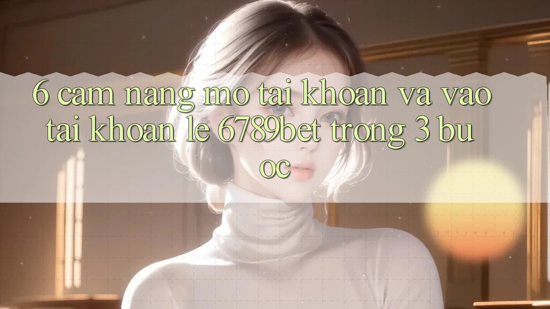 6. Cẩm nang Mở tài khoản và Vào tài khoản Lẹ 6789bet Trong 3 Bước