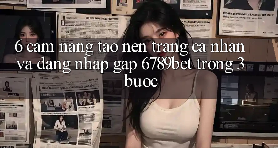 6. Cẩm nang Tạo nên trang cá nhân và Đăng Nhập Gấp 6789bet Trong 3 Bước