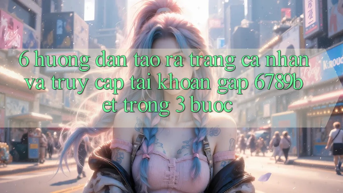 6. Hướng Dẫn Tạo ra trang cá nhân và Truy cập tài khoản Gấp 6789bet Trong 3 Bước