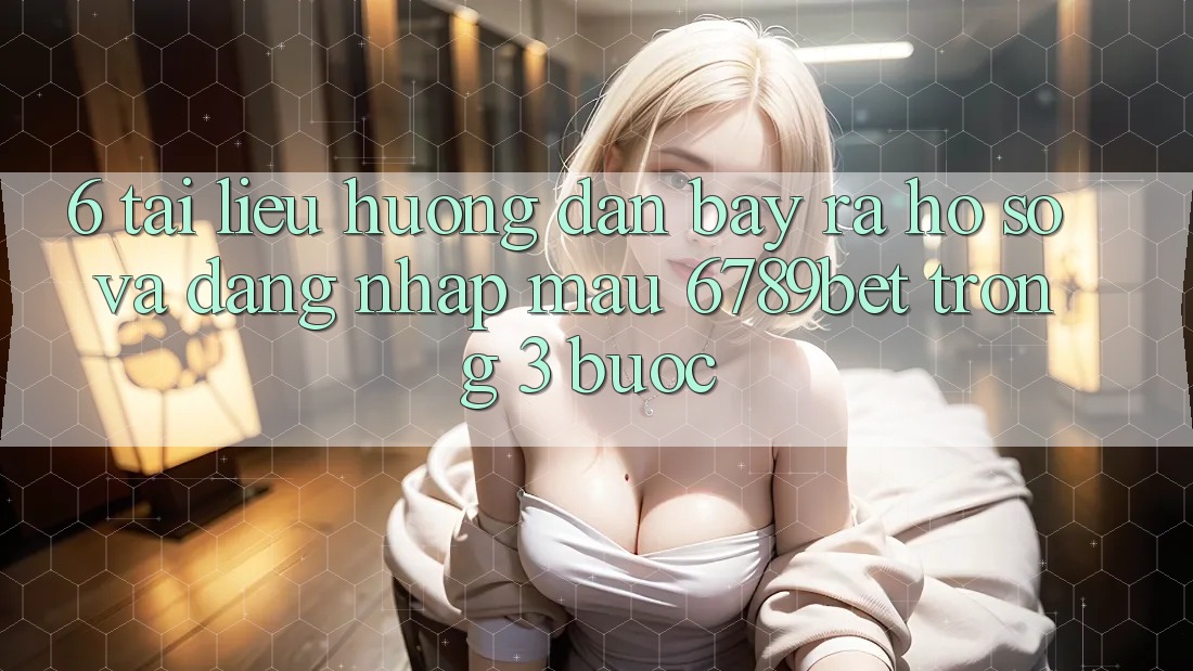 6. Tài liệu hướng dẫn Bày ra hồ sơ và Đăng Nhập Mau 6789bet Trong 3 Bước