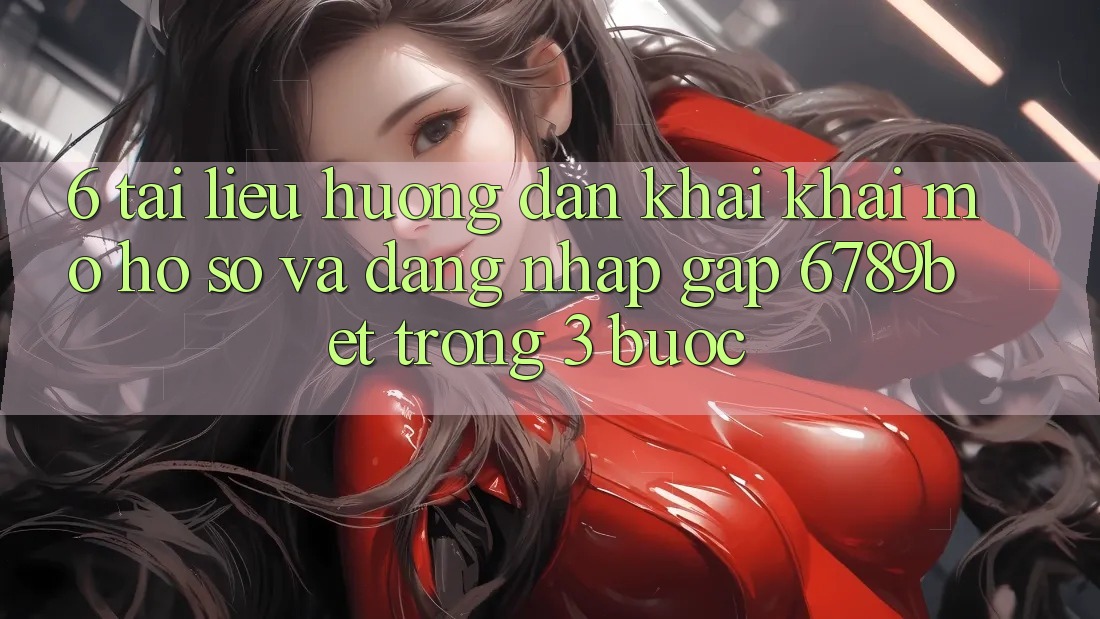 6. Tài liệu hướng dẫn Khai khai mở hồ sơ và Đăng Nhập Gấp 6789bet Trong 3 Bước
