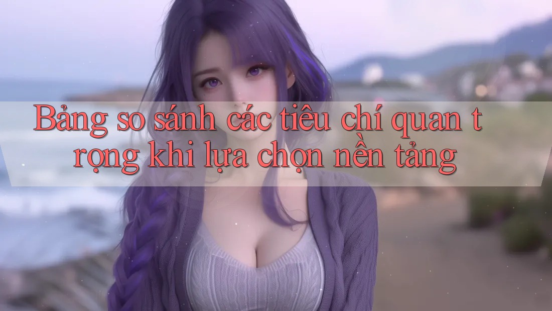 Bảng so sánh các tiêu chí quan trọng khi lựa chọn nền tảng