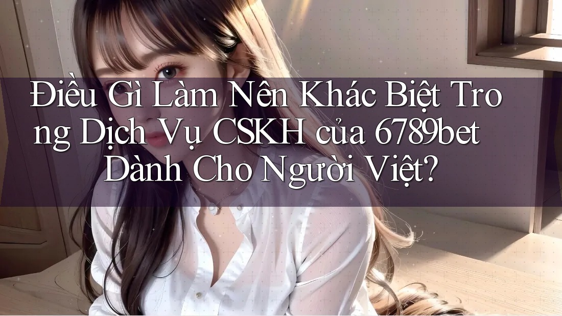 Điều Gì Làm Nên Khác Biệt Trong Dịch Vụ CSKH của 6789bet Dành Cho Người Việt?
