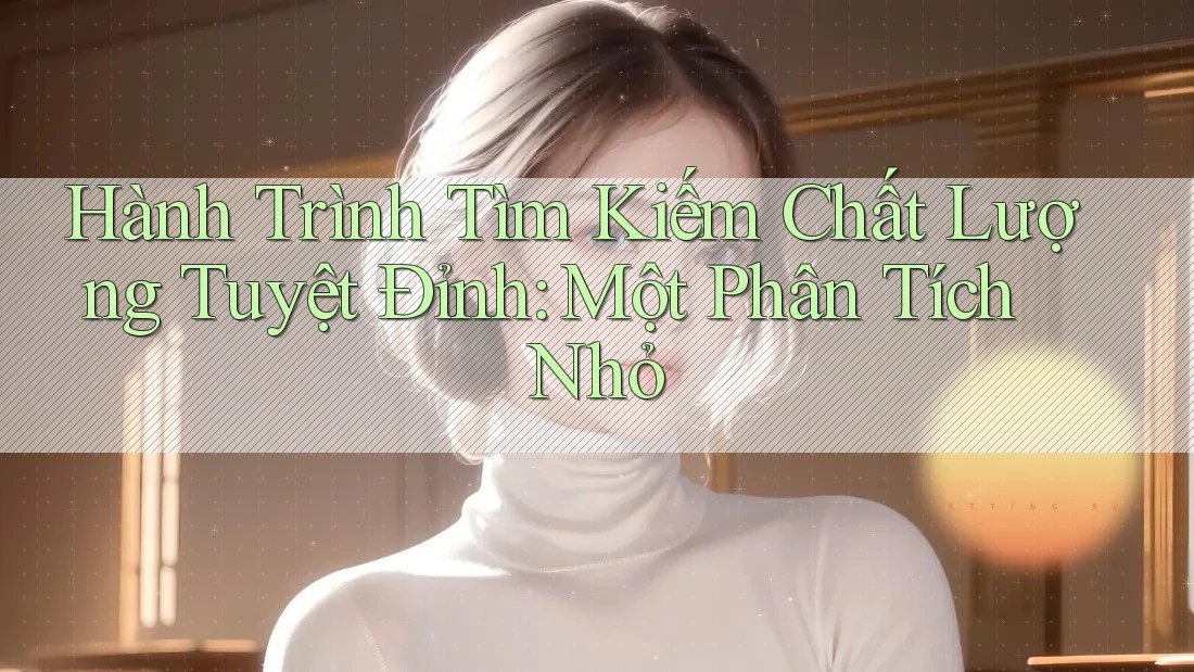 Hành Trình Tìm Kiếm Chất Lượng Tuyệt Đỉnh: Một Phân Tích Nhỏ